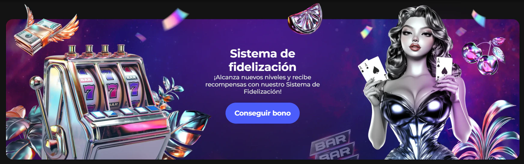 Winaura Casino programa VIP con niveles y cashback